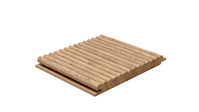 Biance fluted wooden panel